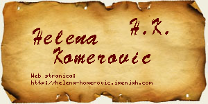 Helena Komerović vizit kartica